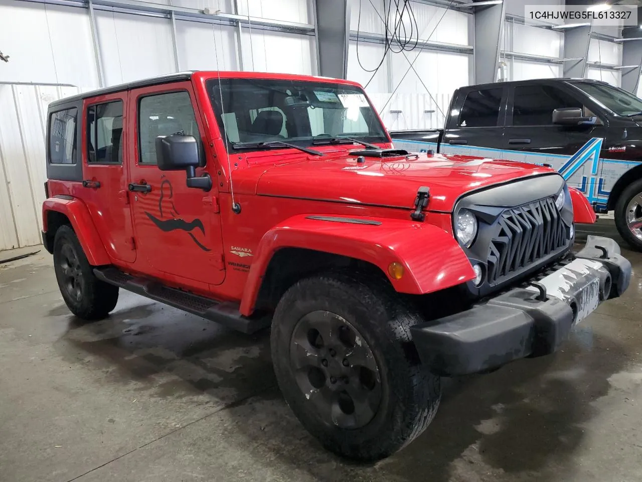 2015 Jeep Wrangler Unlimited Sahara VIN: 1C4HJWEG5FL613327 Lot: 70233214