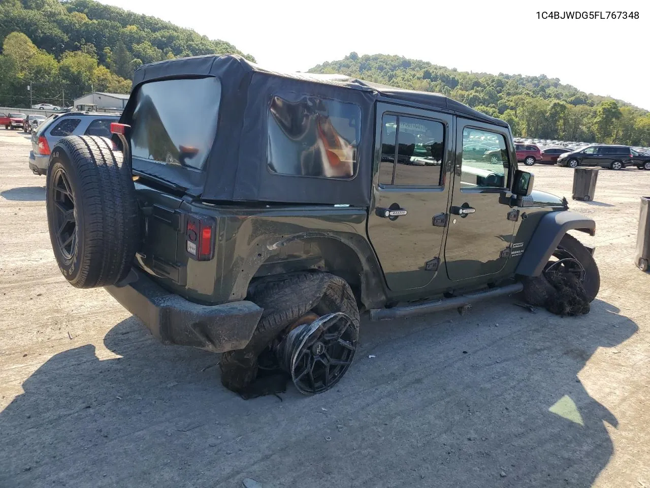 2015 Jeep Wrangler Unlimited Sport VIN: 1C4BJWDG5FL767348 Lot: 70377034