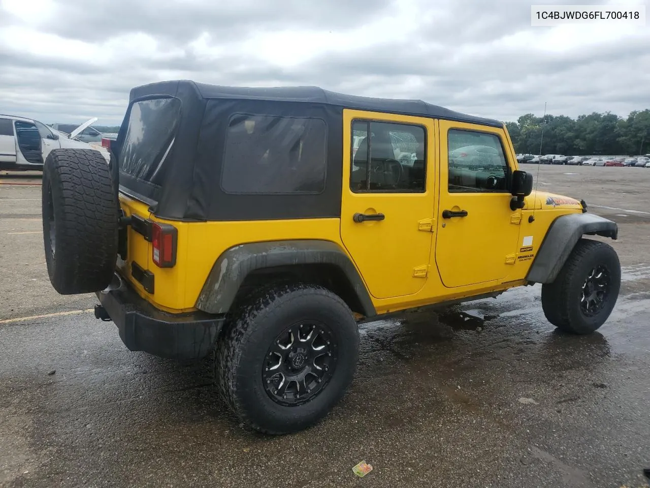 2015 Jeep Wrangler Unlimited Sport VIN: 1C4BJWDG6FL700418 Lot: 70389344