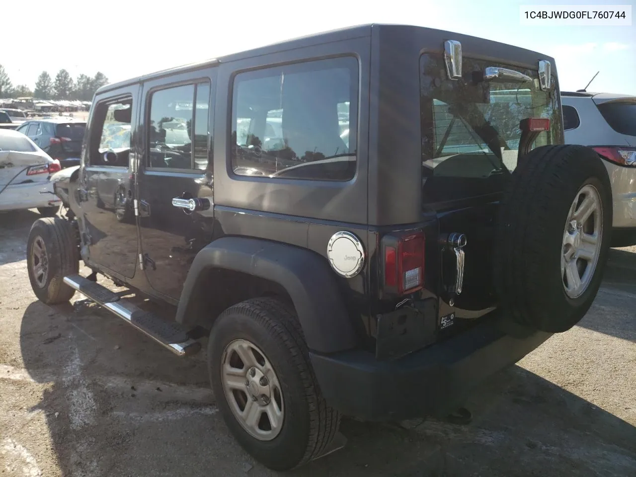 2015 Jeep Wrangler Unlimited Sport VIN: 1C4BJWDG0FL760744 Lot: 70470024