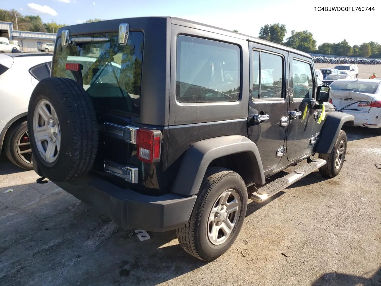 2015 Jeep Wrangler Unlimited Sport VIN: 1C4BJWDG0FL760744 Lot: 70470024