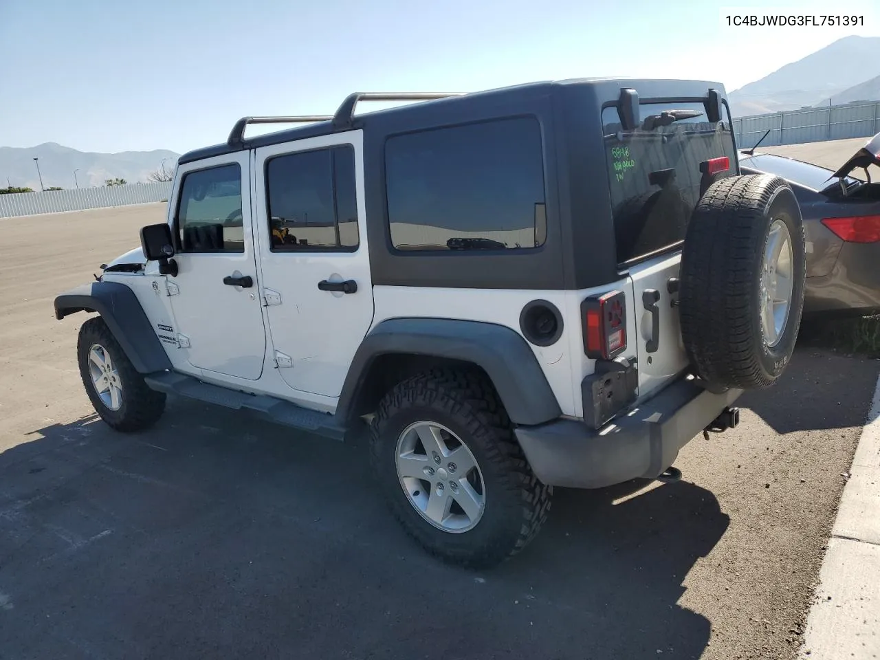 2015 Jeep Wrangler Unlimited Sport VIN: 1C4BJWDG3FL751391 Lot: 70514124