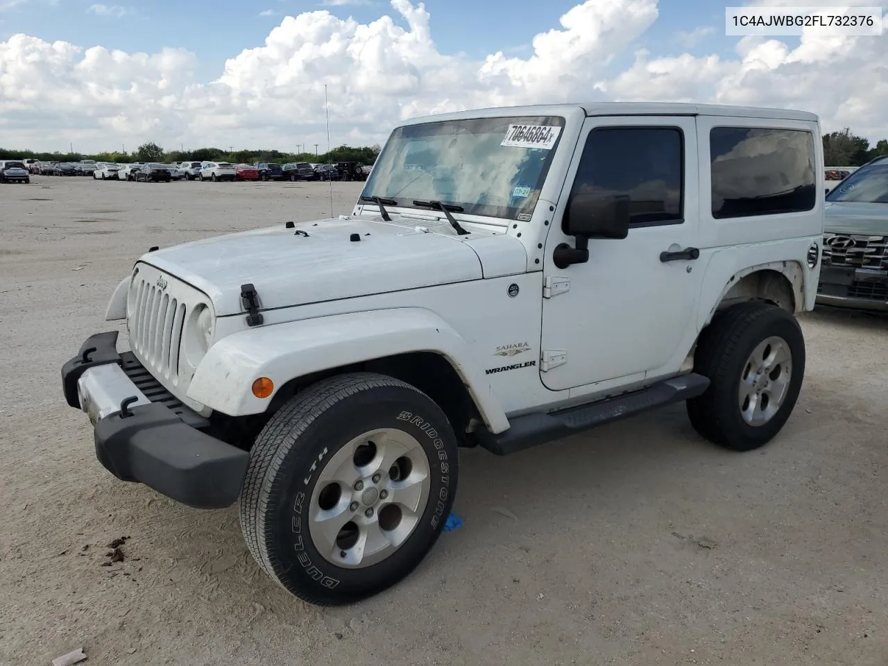 2015 Jeep Wrangler Sahara VIN: 1C4AJWBG2FL732376 Lot: 70646864