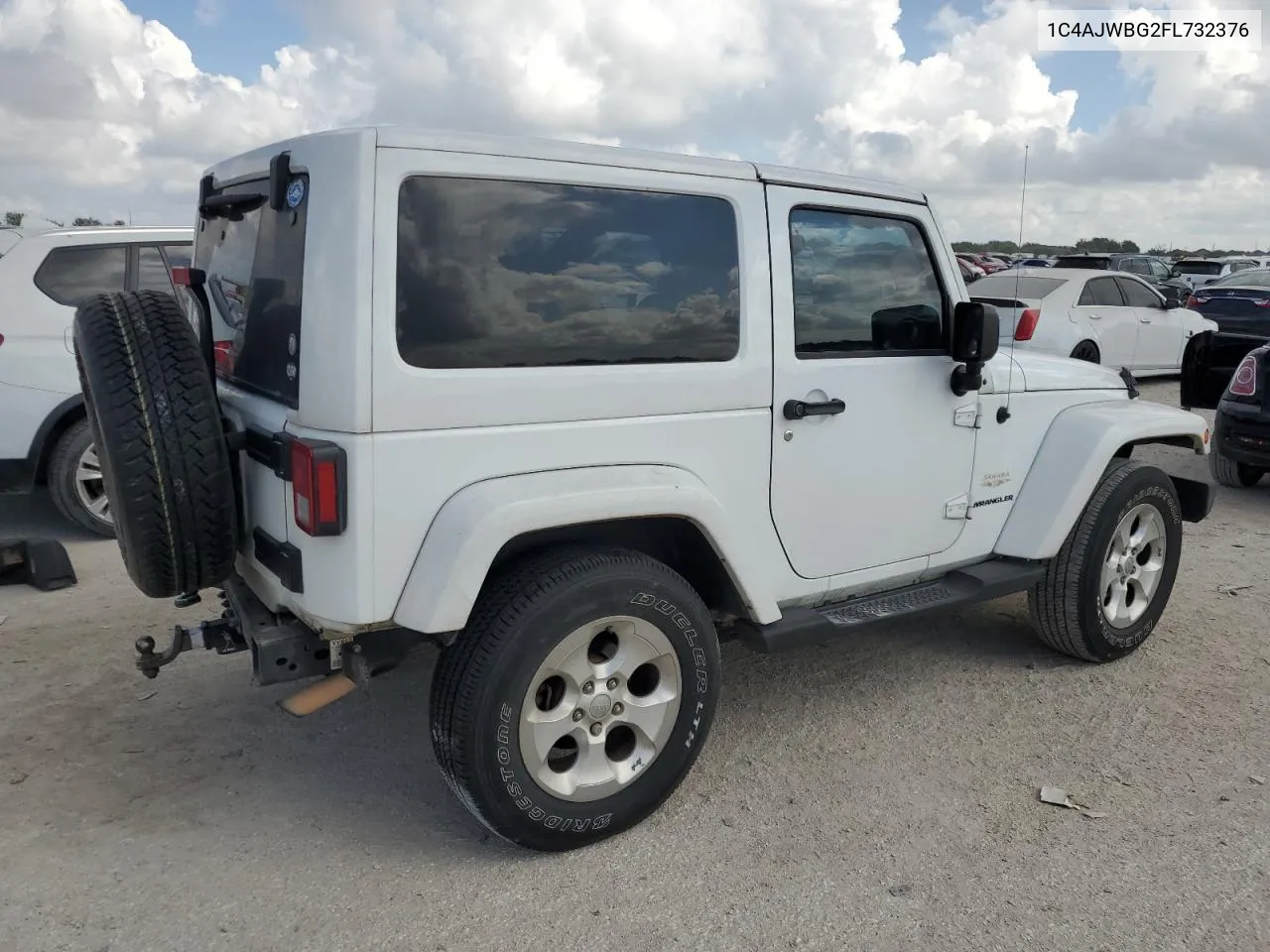 1C4AJWBG2FL732376 2015 Jeep Wrangler Sahara