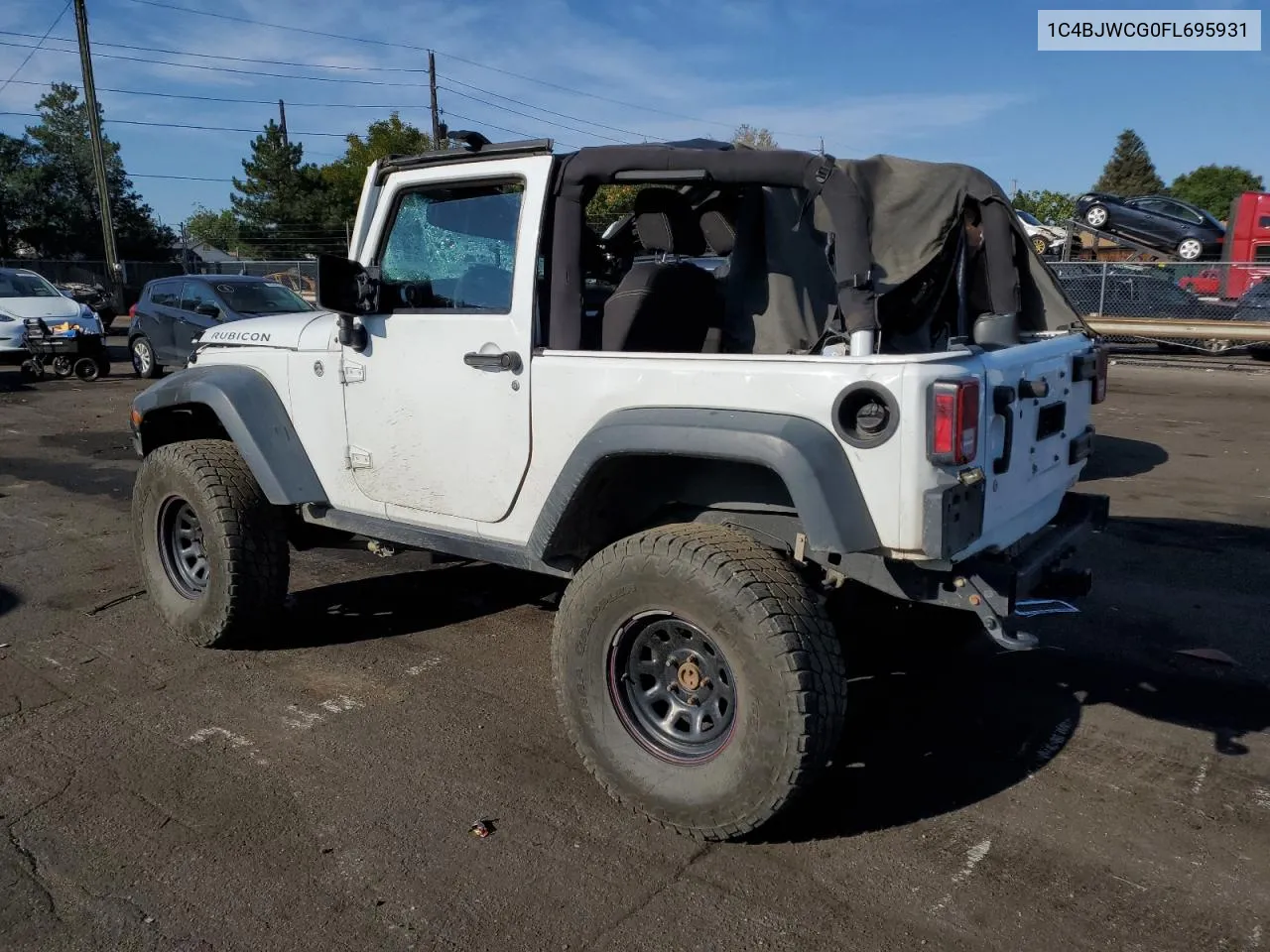 2015 Jeep Wrangler Rubicon VIN: 1C4BJWCG0FL695931 Lot: 70685724