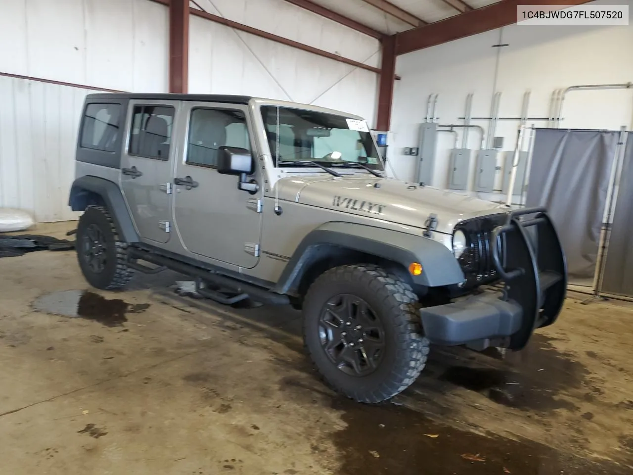 2015 Jeep Wrangler Unlimited Sport VIN: 1C4BJWDG7FL507520 Lot: 70765384