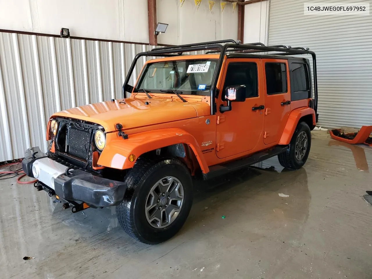 1C4BJWEG0FL697952 2015 Jeep Wrangler Unlimited Sahara