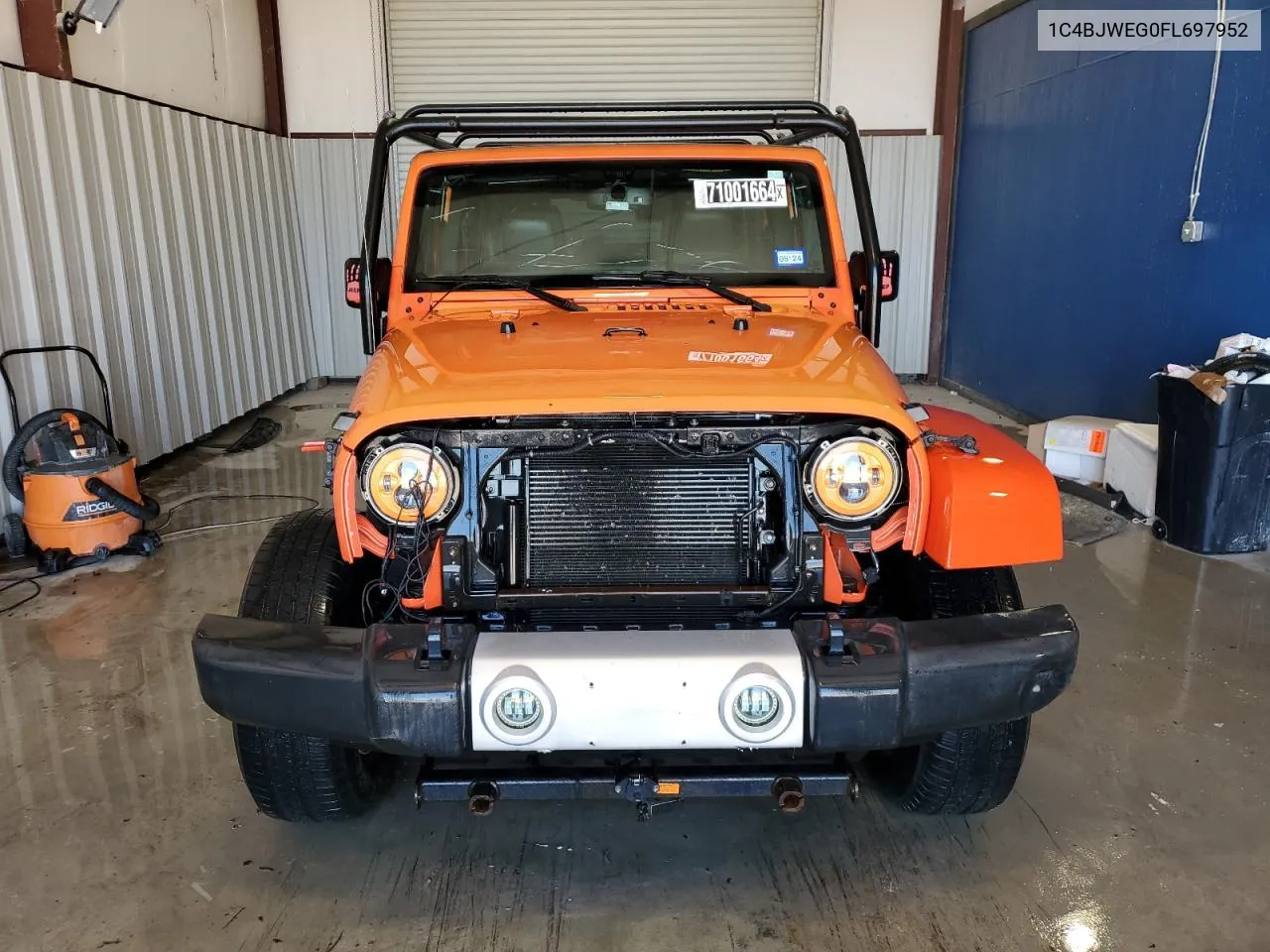 2015 Jeep Wrangler Unlimited Sahara VIN: 1C4BJWEG0FL697952 Lot: 71001664