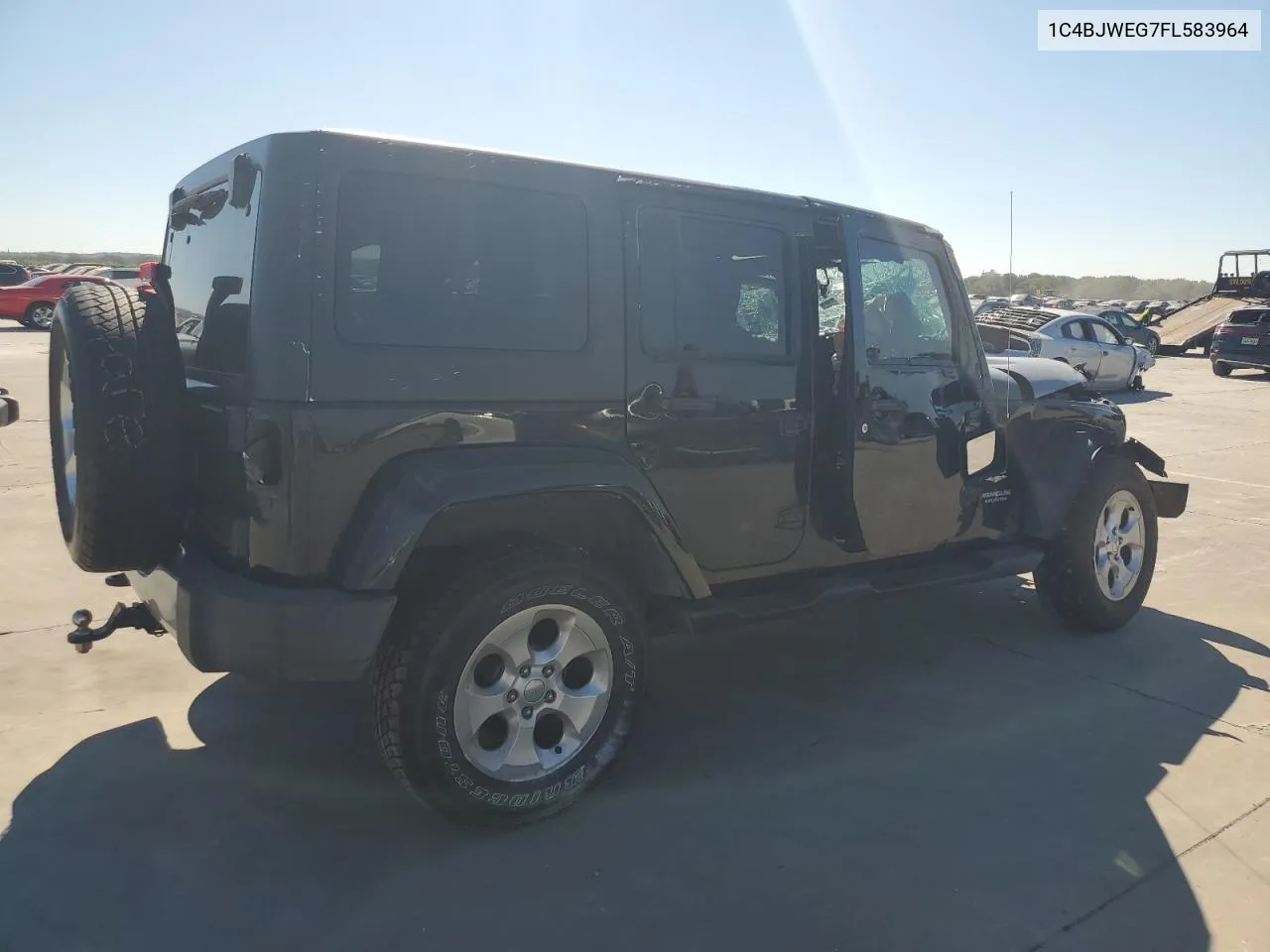 2015 Jeep Wrangler Unlimited Sahara VIN: 1C4BJWEG7FL583964 Lot: 71073514