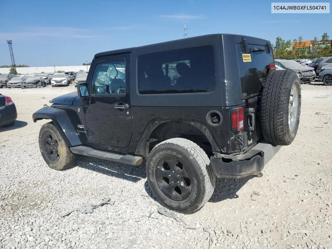 2015 Jeep Wrangler Sahara VIN: 1C4AJWBGXFL504741 Lot: 71184604