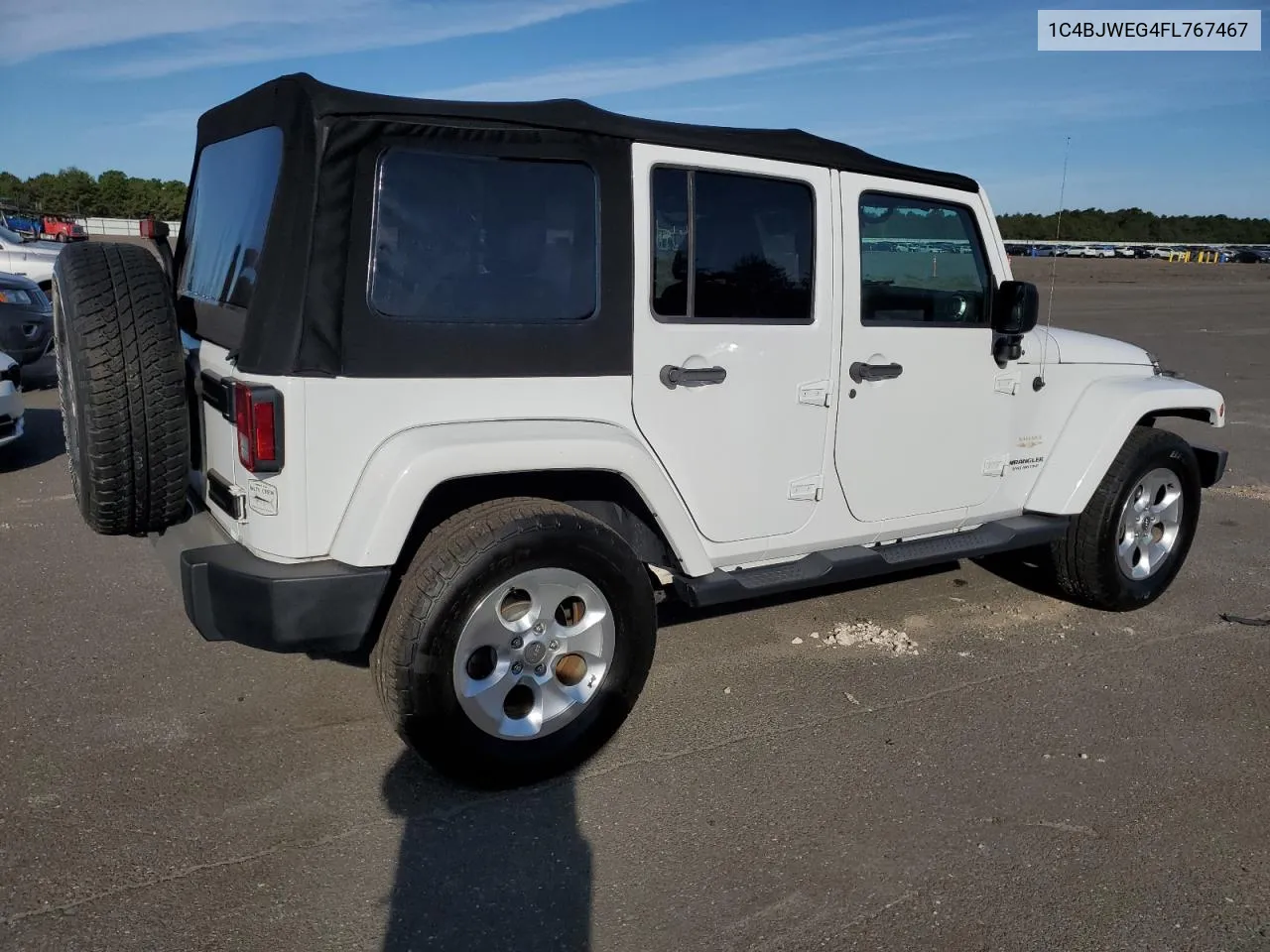 1C4BJWEG4FL767467 2015 Jeep Wrangler Unlimited Sahara