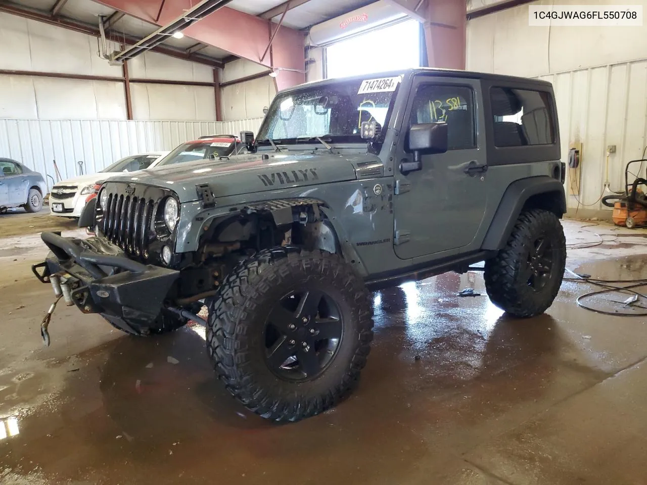 2015 Jeep Wrangler Sport VIN: 1C4GJWAG6FL550708 Lot: 71474264