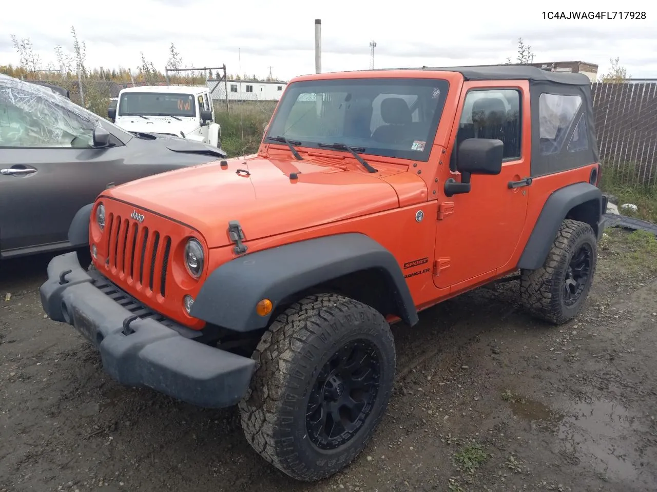 2015 Jeep Wrangler Sport VIN: 1C4AJWAG4FL717928 Lot: 71661944