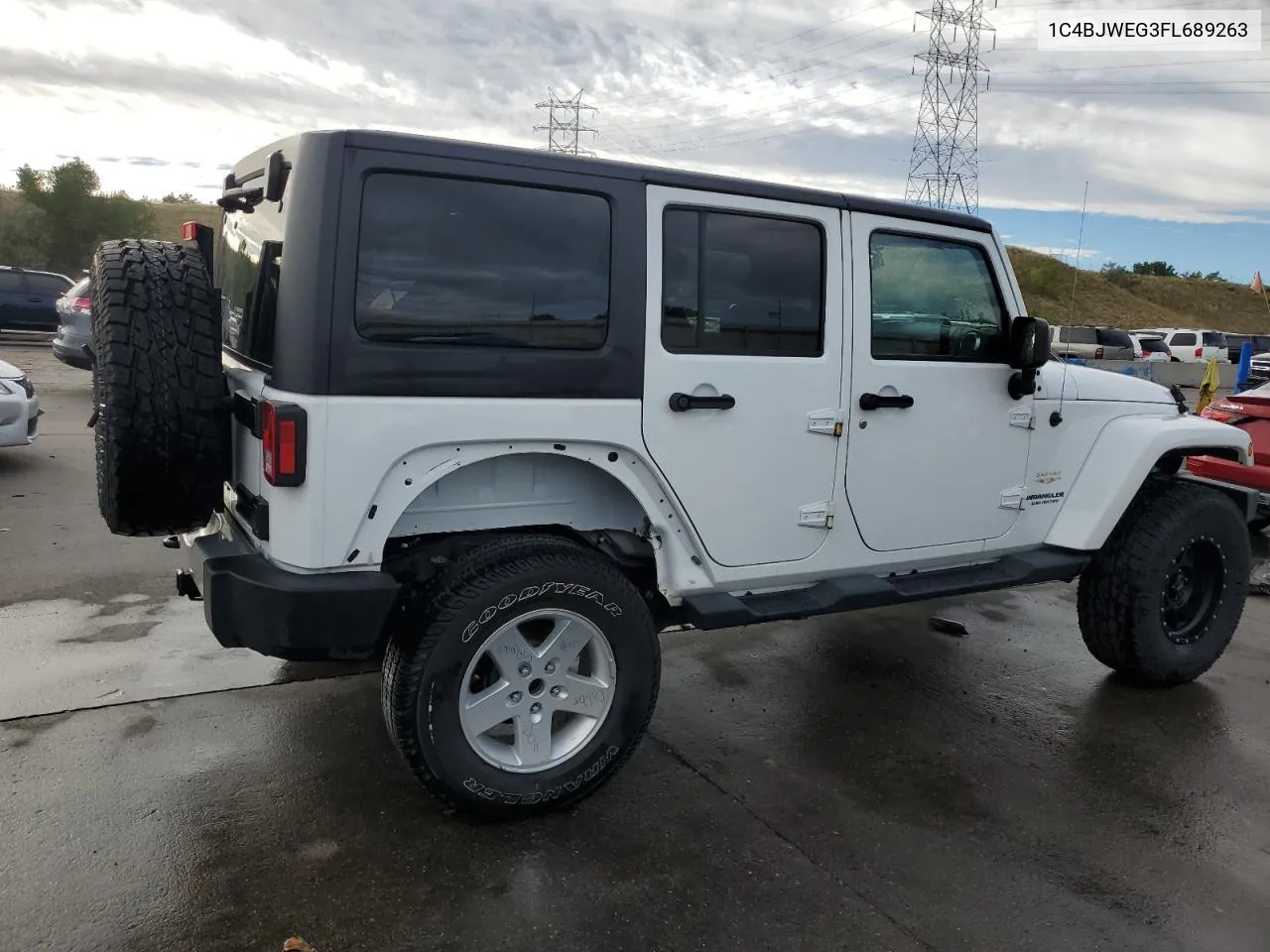 2015 Jeep Wrangler Unlimited Sahara VIN: 1C4BJWEG3FL689263 Lot: 71681164