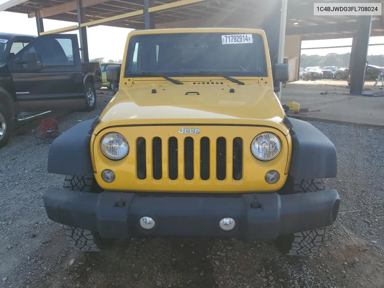 2015 Jeep Wrangler Unlimited Sport VIN: 1C4BJWDG3FL708024 Lot: 71792914