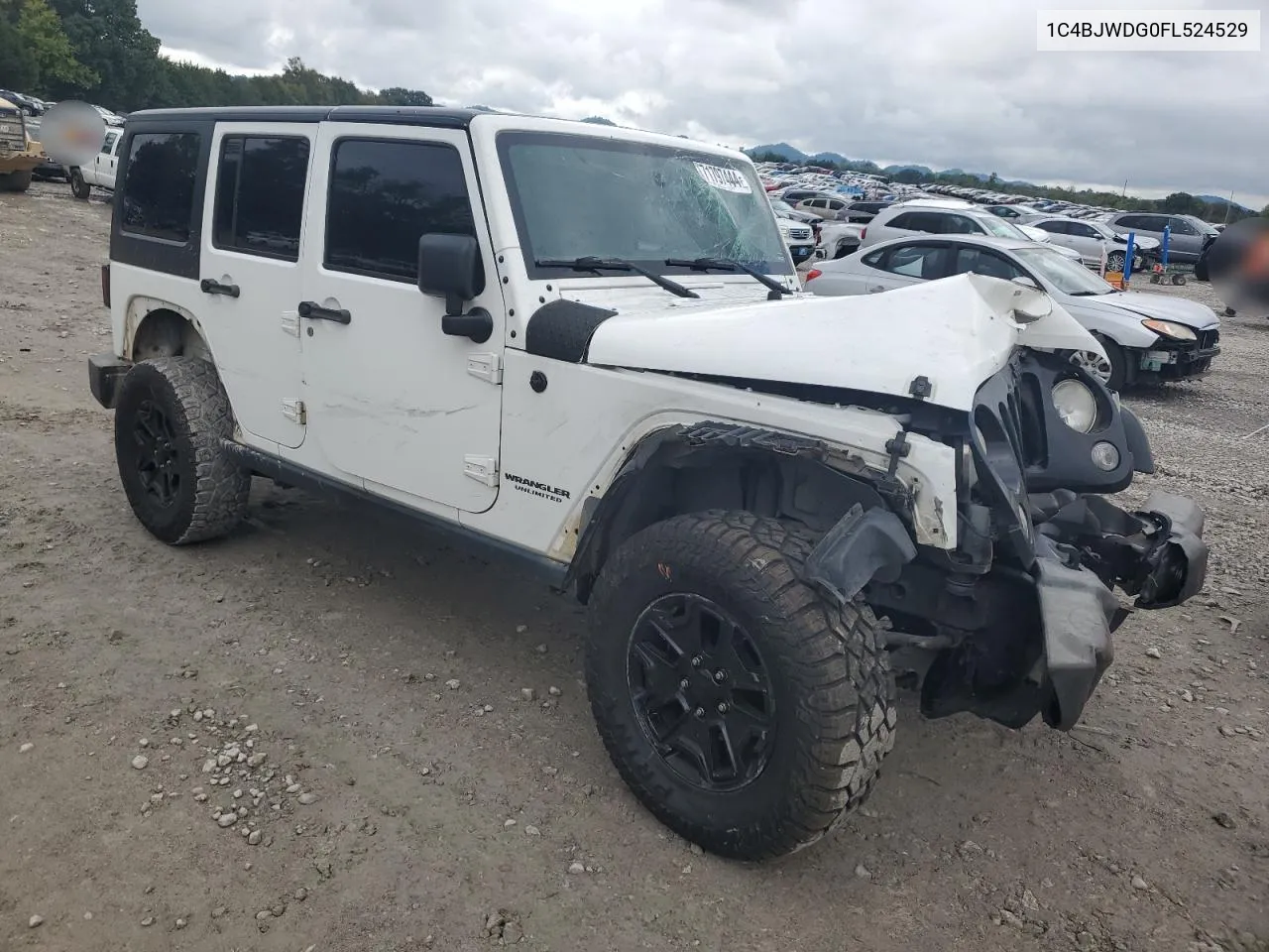 1C4BJWDG0FL524529 2015 Jeep Wrangler Unlimited Sport