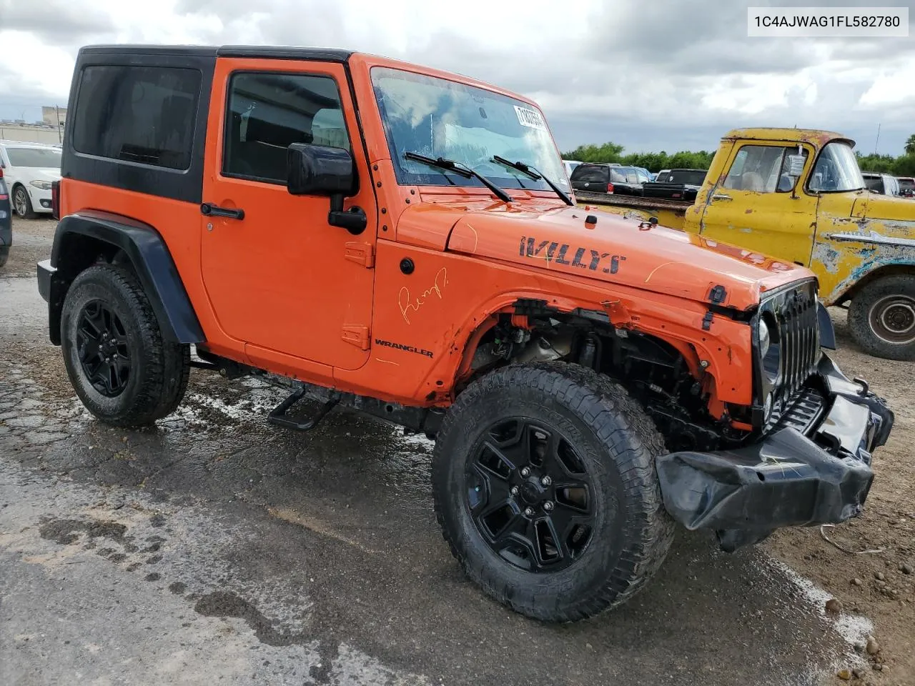 2015 Jeep Wrangler Sport VIN: 1C4AJWAG1FL582780 Lot: 71837554