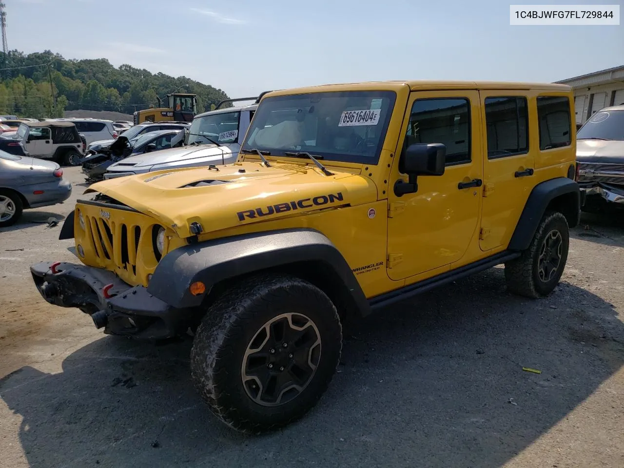 2015 Jeep Wrangler Unlimited Rubicon VIN: 1C4BJWFG7FL729844 Lot: 71985054