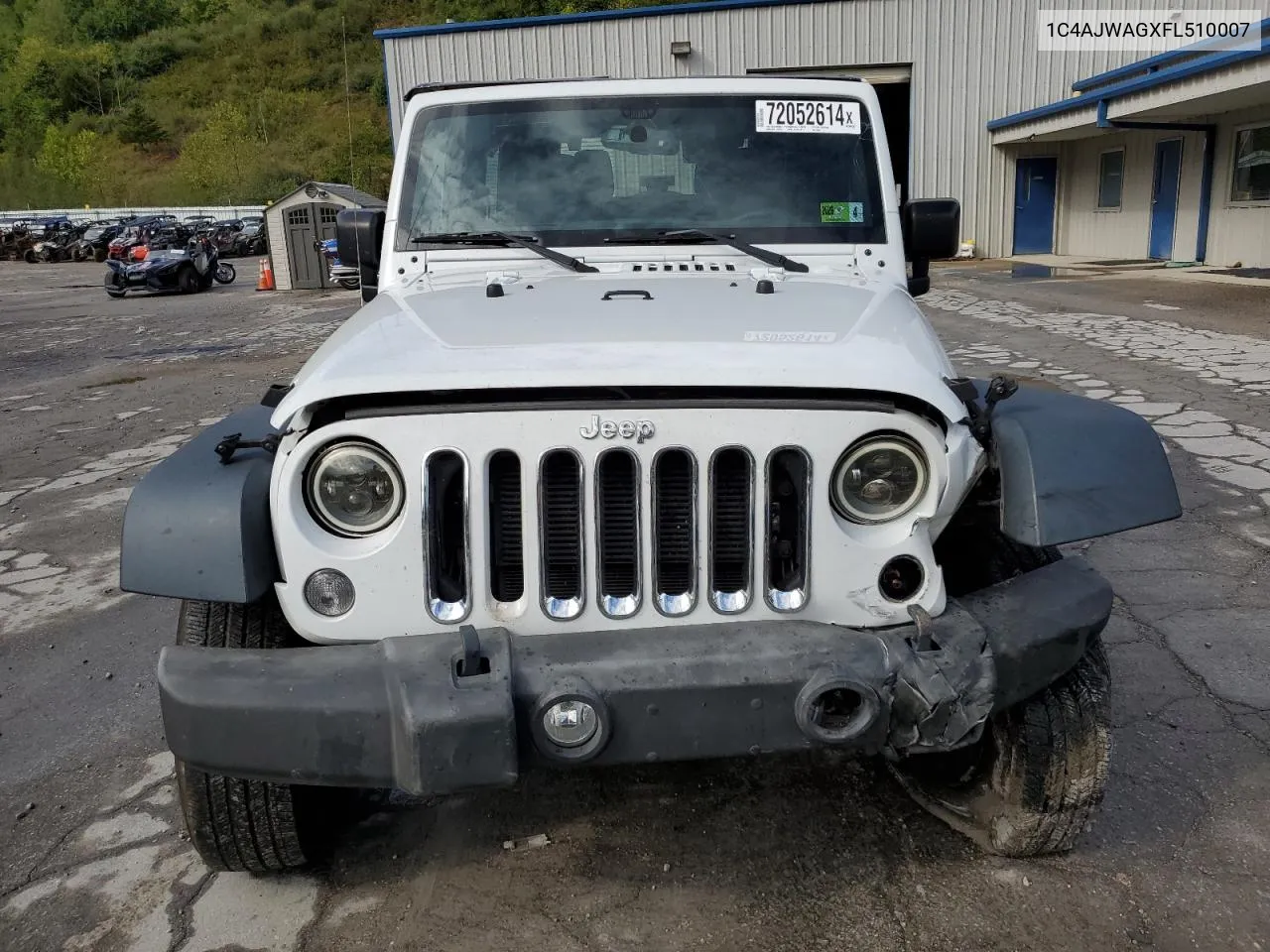 2015 Jeep Wrangler Sport VIN: 1C4AJWAGXFL510007 Lot: 72052614