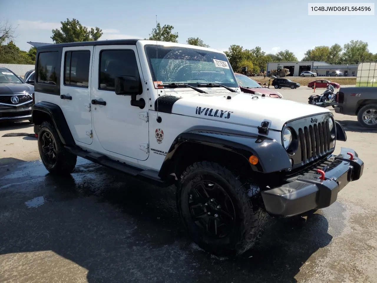 2015 Jeep Wrangler Unlimited Sport VIN: 1C4BJWDG6FL564596 Lot: 72175264