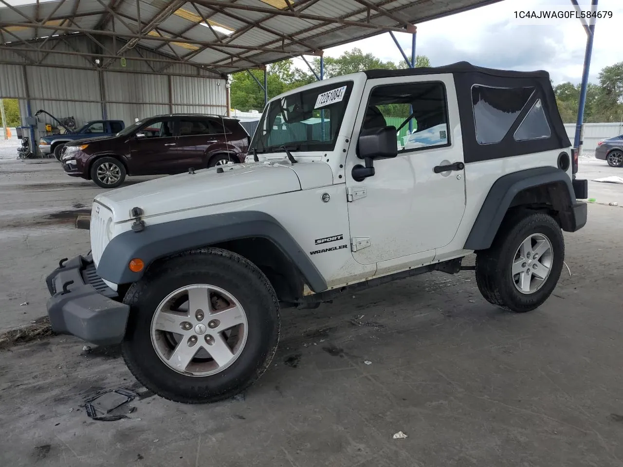 2015 Jeep Wrangler Sport VIN: 1C4AJWAG0FL584679 Lot: 72261084