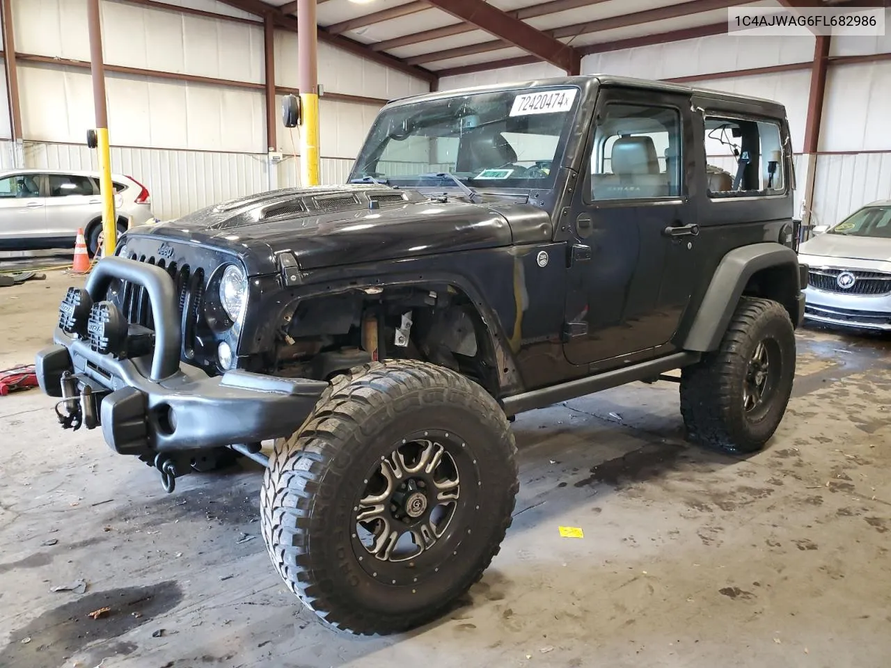 2015 Jeep Wrangler Sport VIN: 1C4AJWAG6FL682986 Lot: 72420474