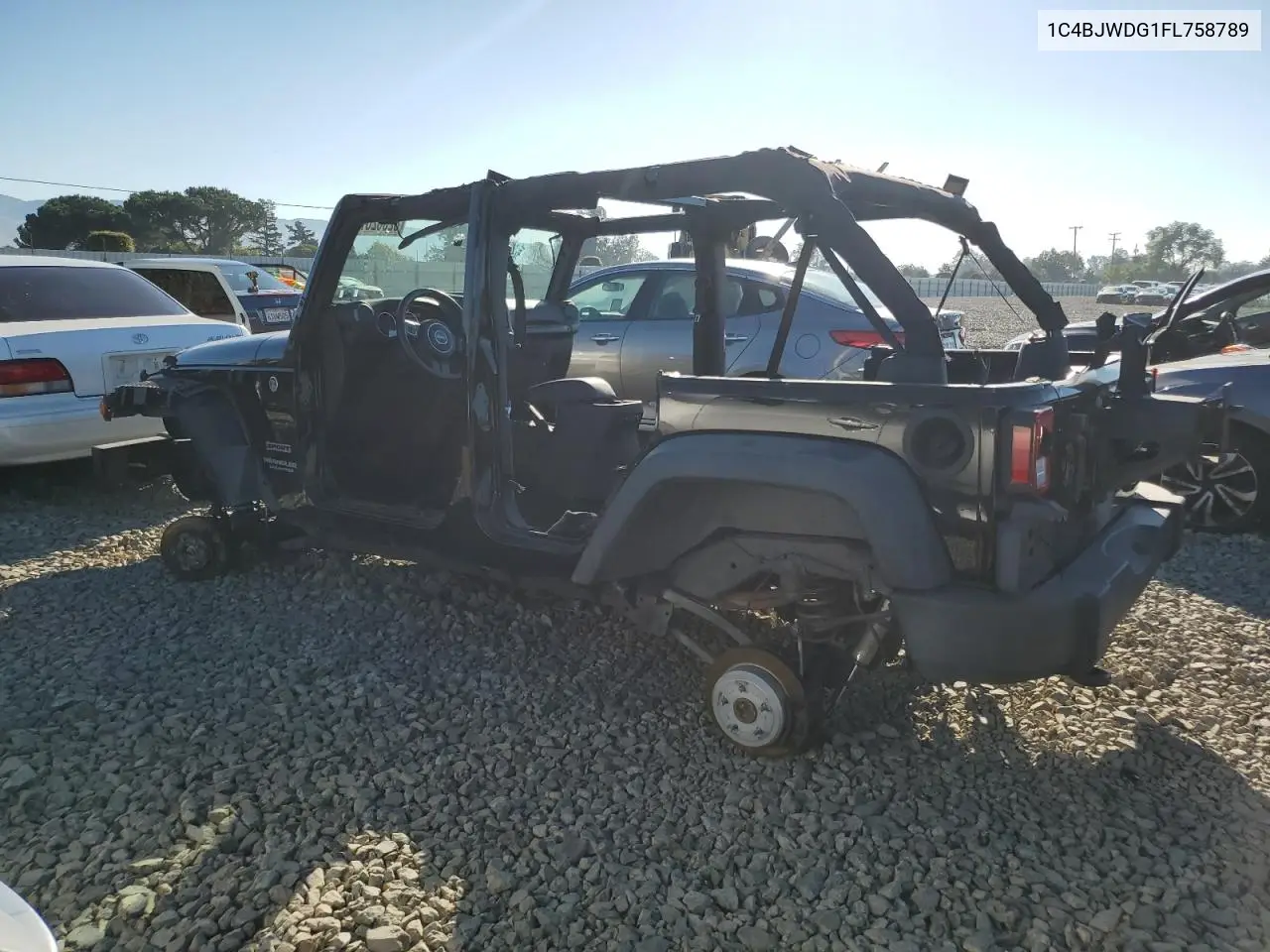 1C4BJWDG1FL758789 2015 Jeep Wrangler Unlimited Sport