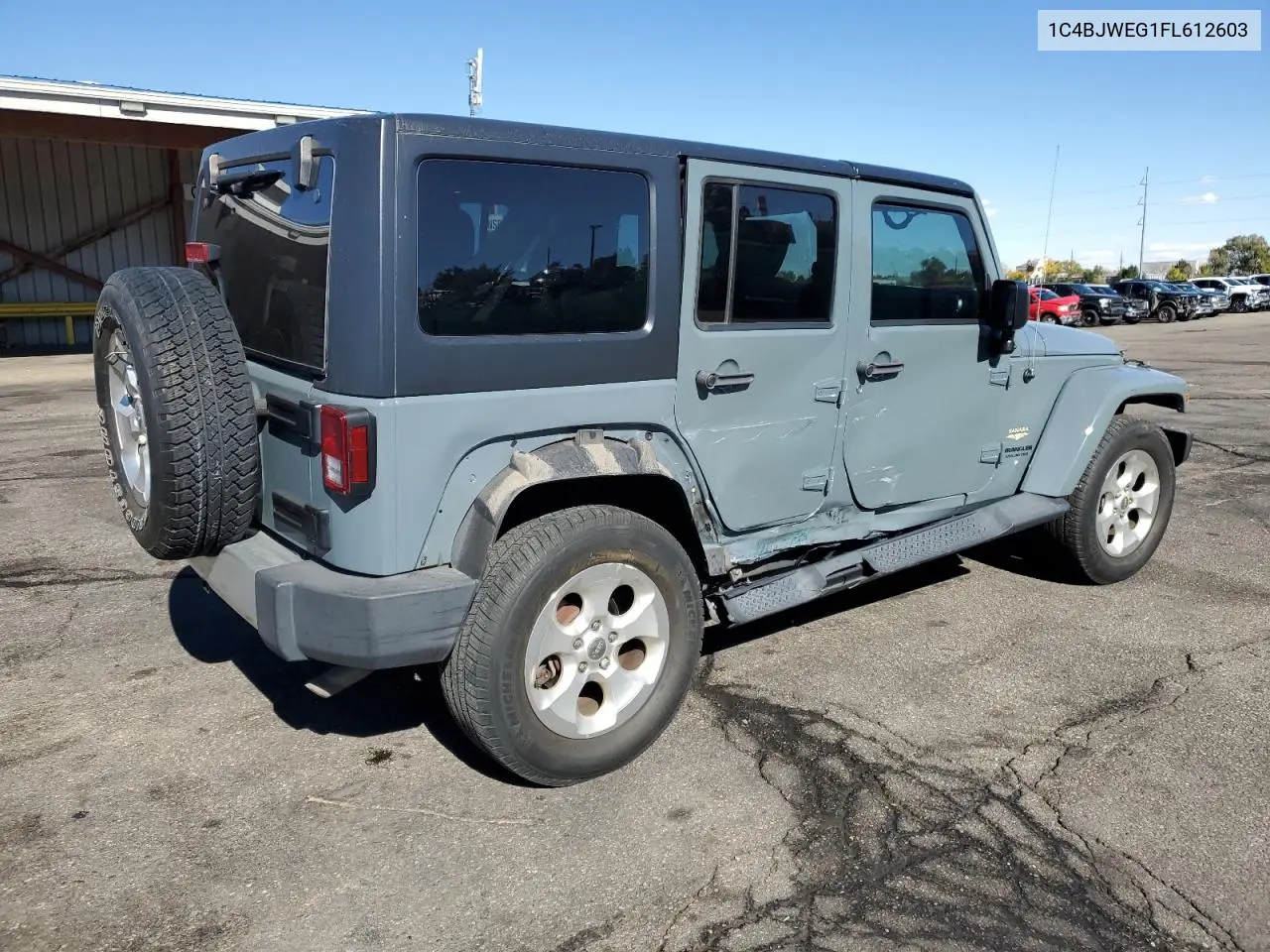 1C4BJWEG1FL612603 2015 Jeep Wrangler Unlimited Sahara
