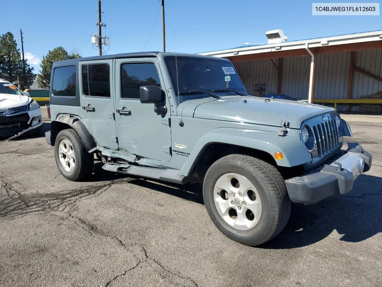 1C4BJWEG1FL612603 2015 Jeep Wrangler Unlimited Sahara