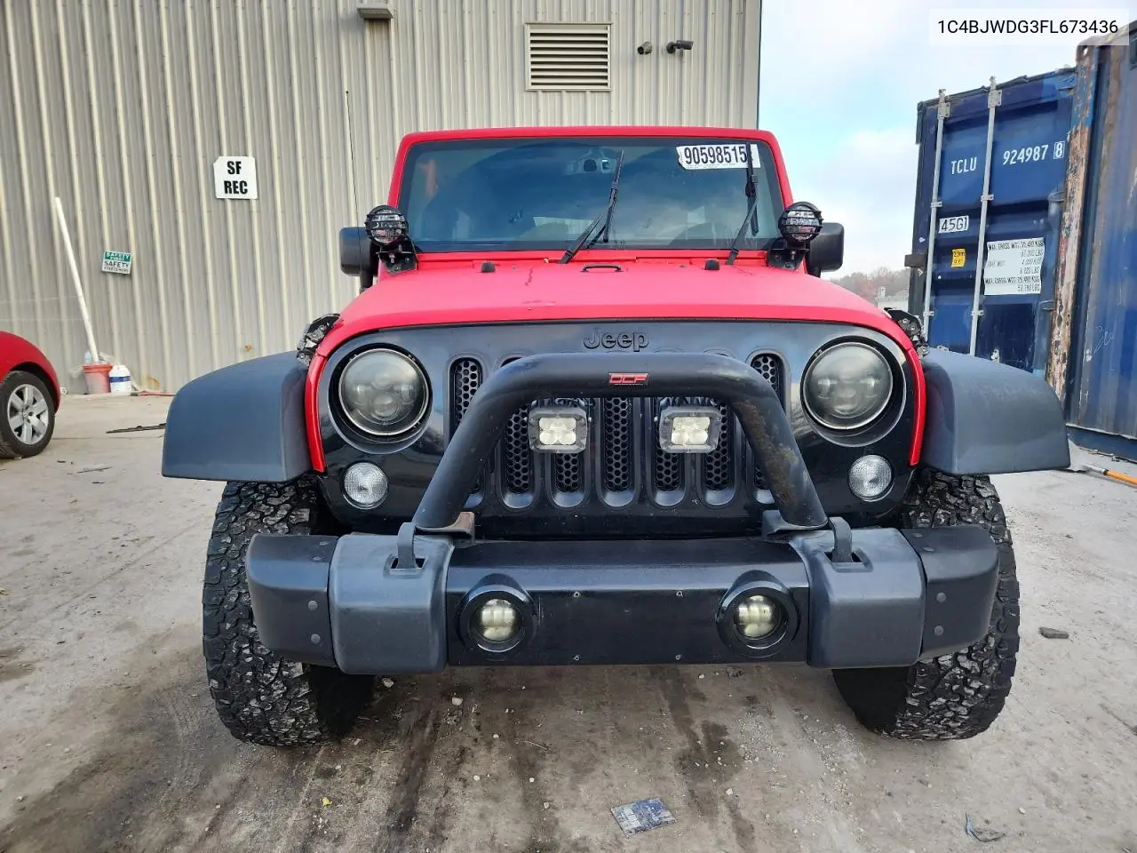 1C4BJWDG3FL673436 2015 Jeep Wrangler Unlimited Sport