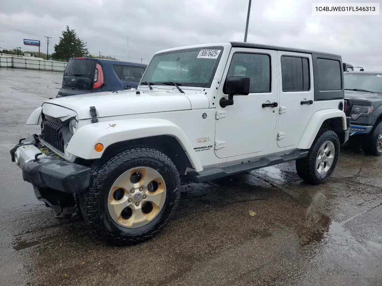 1C4BJWEG1FL546313 2015 Jeep Wrangler Unlimited Sahara