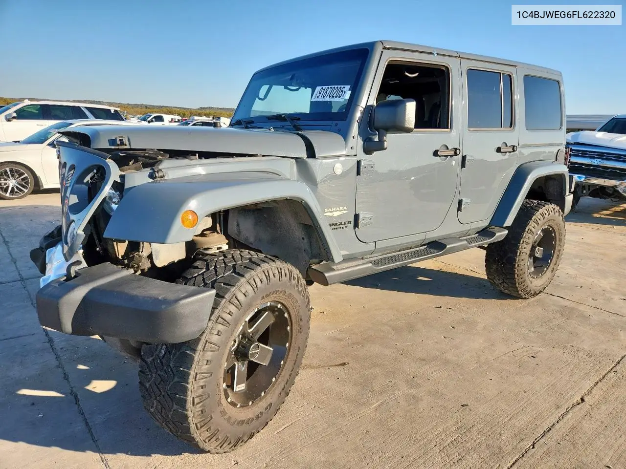 1C4BJWEG6FL622320 2015 Jeep Wrangler Unlimited Sahara