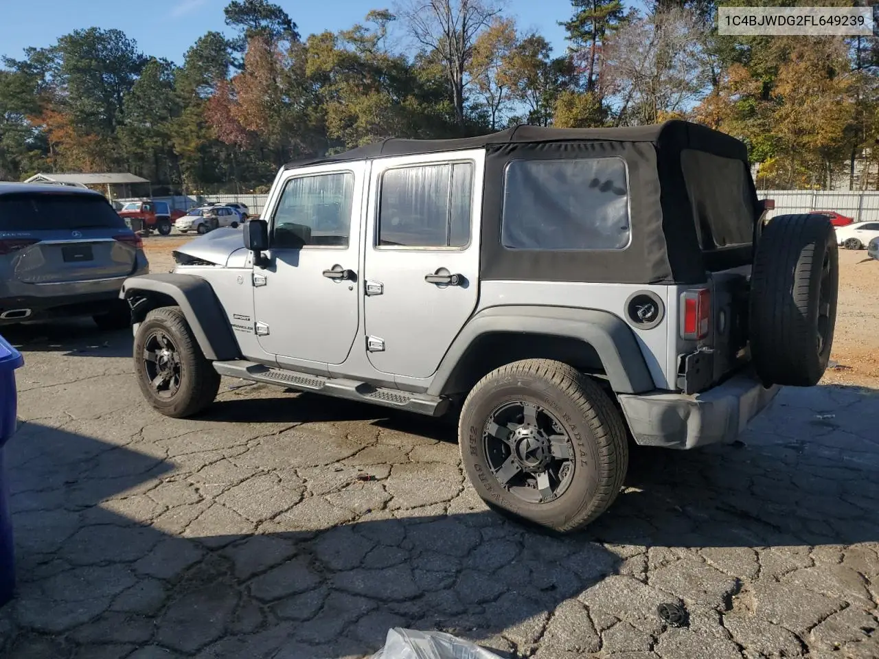 1C4BJWDG2FL649239 2015 Jeep Wrangler Unlimited Sport