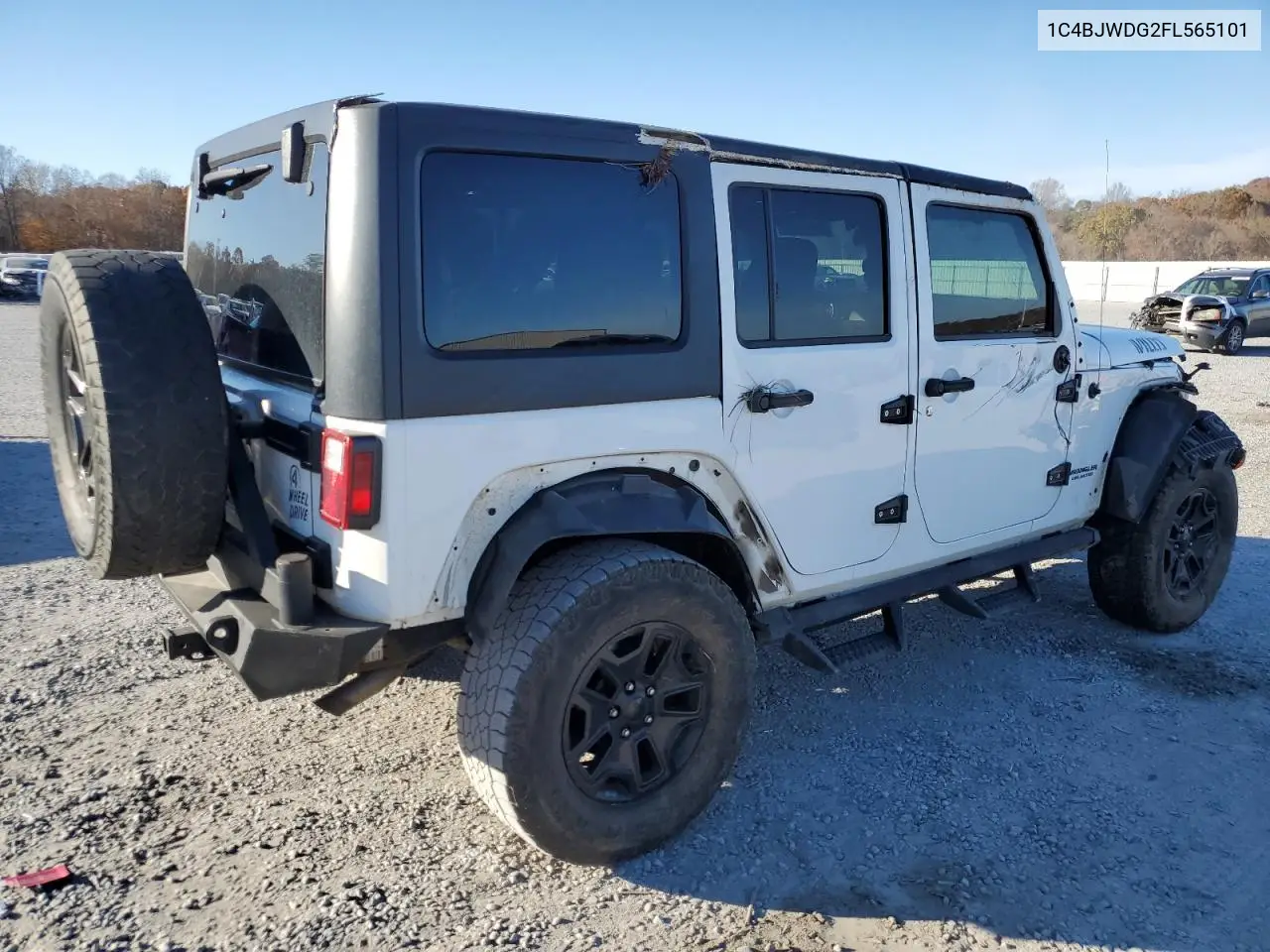 1C4BJWDG2FL565101 2015 Jeep Wrangler Unlimited Sport