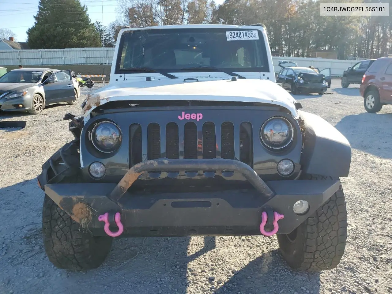 1C4BJWDG2FL565101 2015 Jeep Wrangler Unlimited Sport