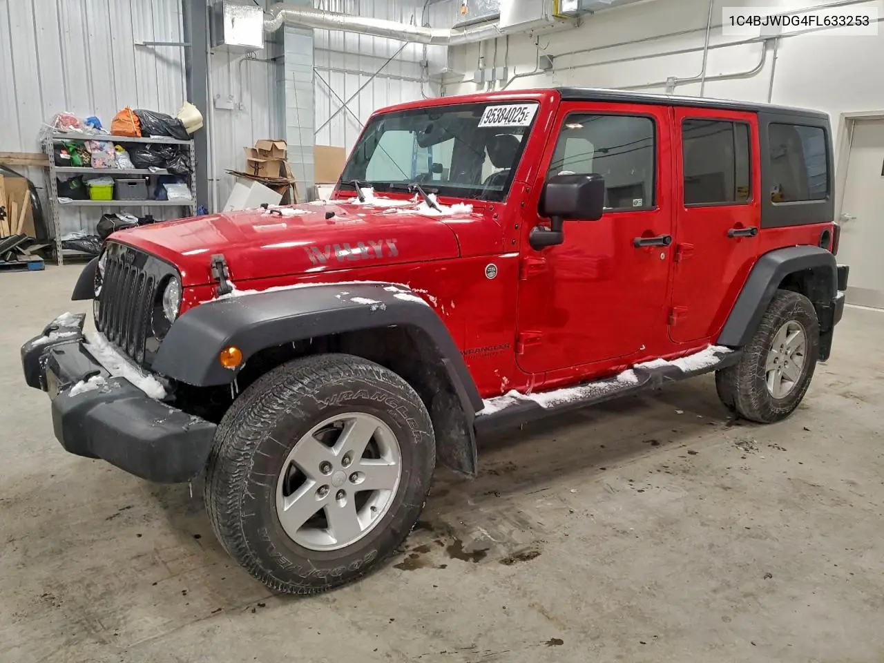 1C4BJWDG4FL633253 2015 Jeep Wrangler Unlimited Sport