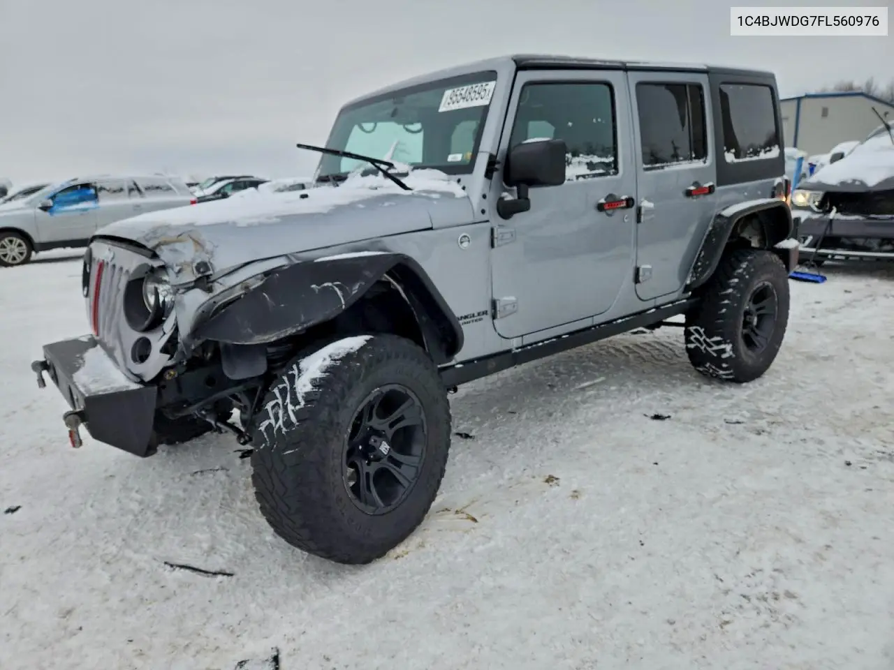 1C4BJWDG7FL560976 2015 Jeep Wrangler Unlimited Sport