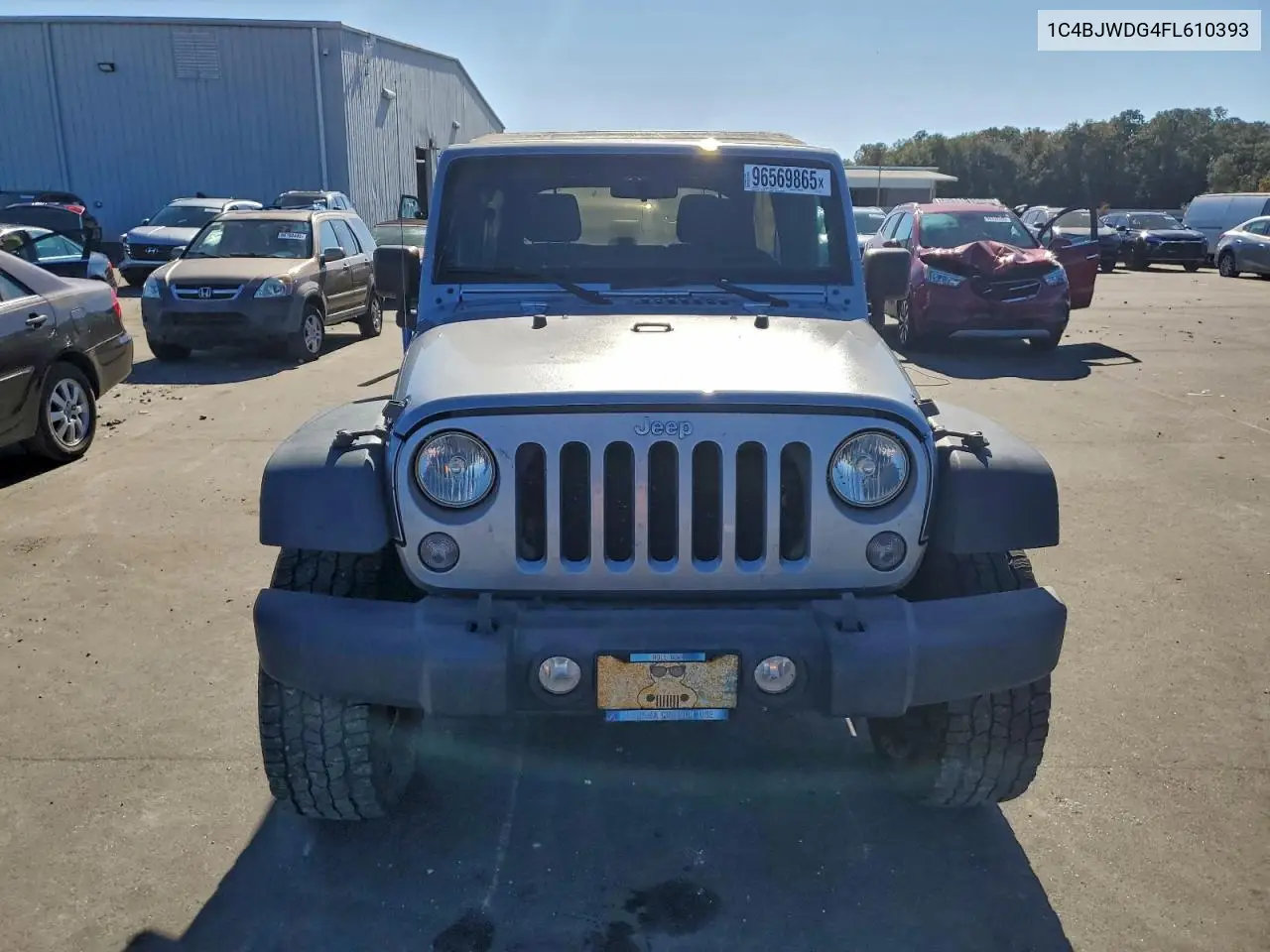 1C4BJWDG4FL610393 2015 Jeep Wrangler Unlimited Sport