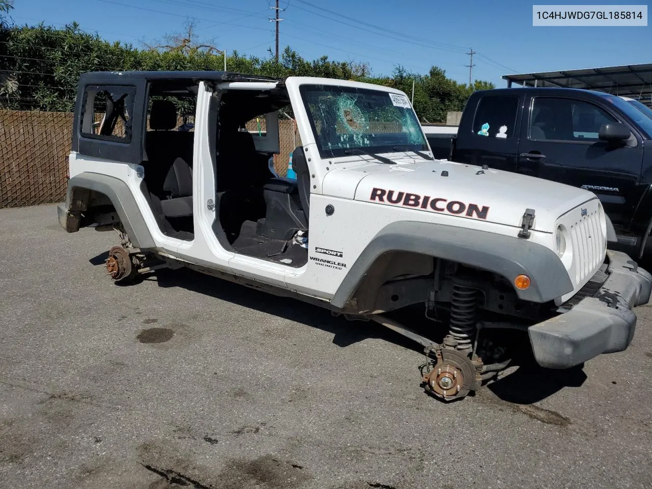 2016 Jeep Wrangler Unlimited Sport VIN: 1C4HJWDG7GL185814 Lot: 48697564