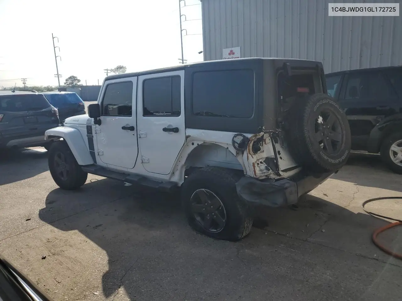 2016 Jeep Wrangler Unlimited Sport VIN: 1C4BJWDG1GL172725 Lot: 50650225