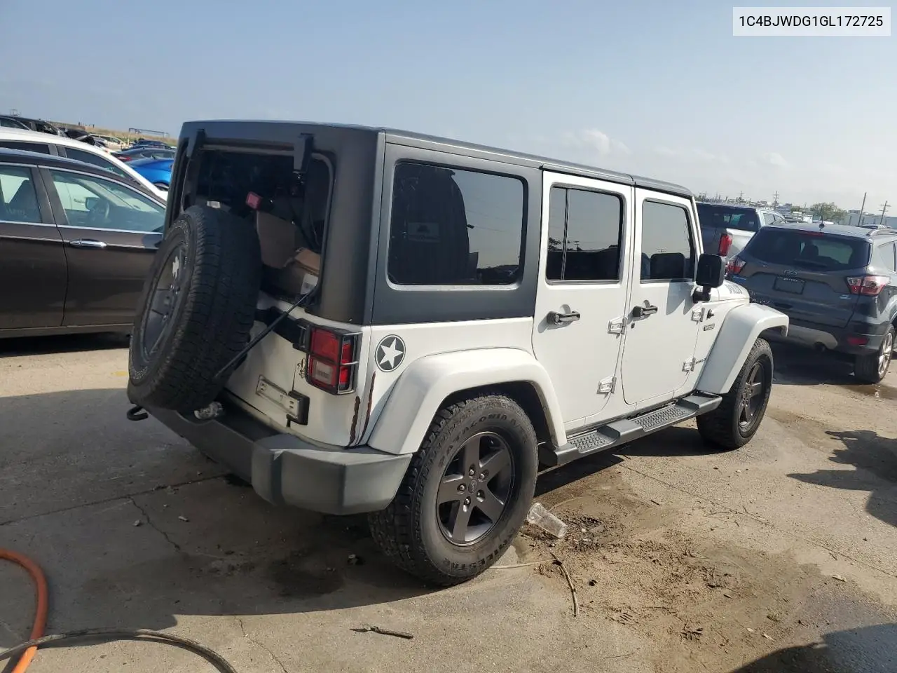 2016 Jeep Wrangler Unlimited Sport VIN: 1C4BJWDG1GL172725 Lot: 50650225