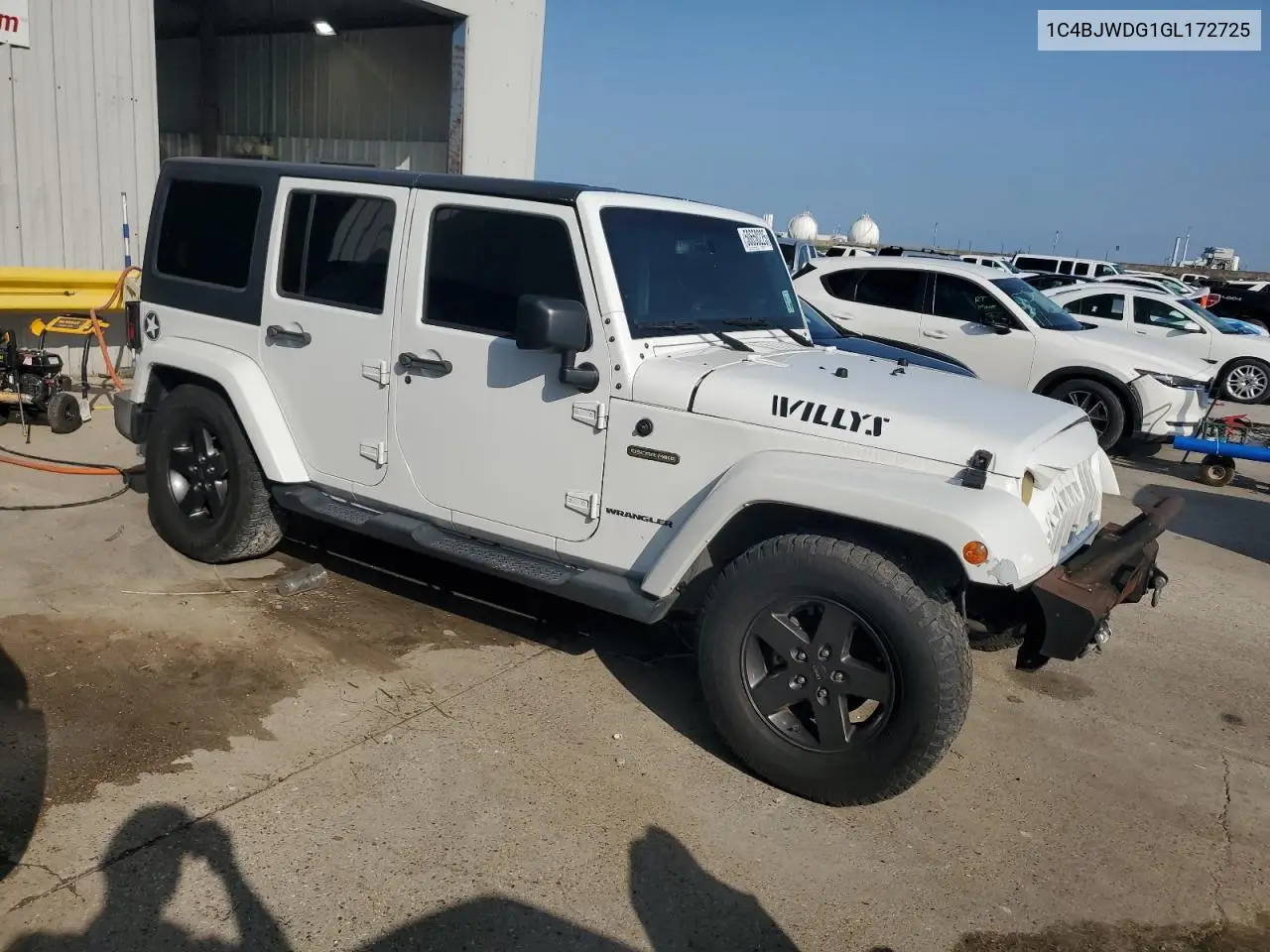 2016 Jeep Wrangler Unlimited Sport VIN: 1C4BJWDG1GL172725 Lot: 50650225