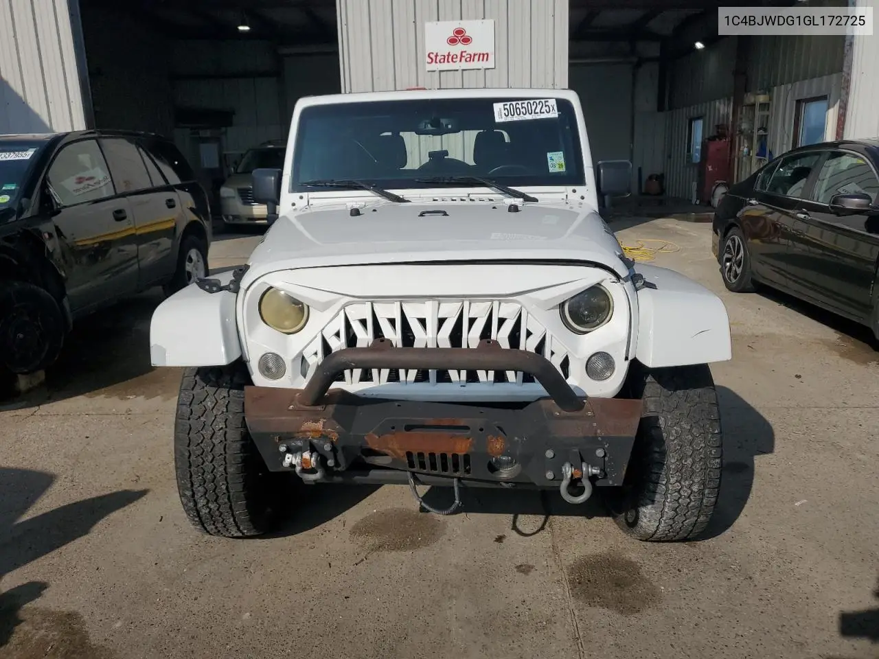 2016 Jeep Wrangler Unlimited Sport VIN: 1C4BJWDG1GL172725 Lot: 50650225