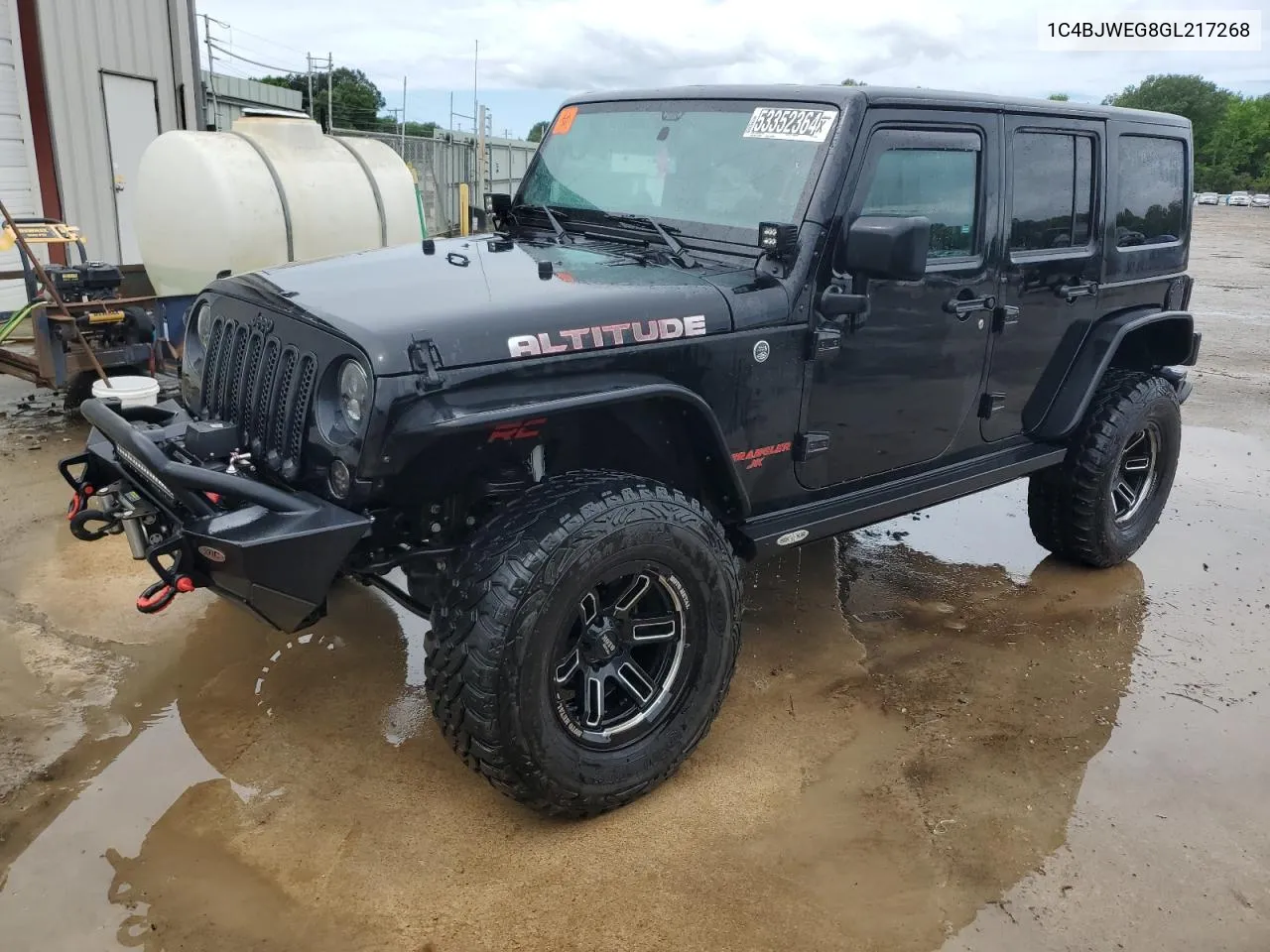 2016 Jeep Wrangler Unlimited Sahara VIN: 1C4BJWEG8GL217268 Lot: 53352364