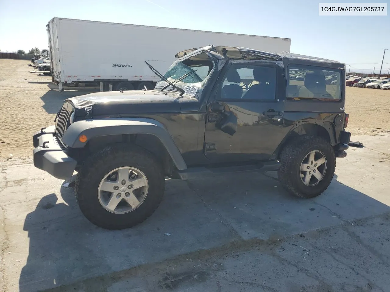 1C4GJWAG7GL205737 2016 Jeep Wrangler Sport