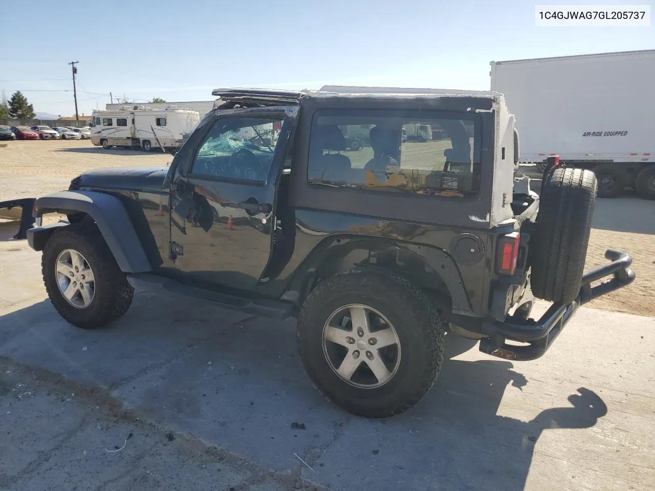 1C4GJWAG7GL205737 2016 Jeep Wrangler Sport