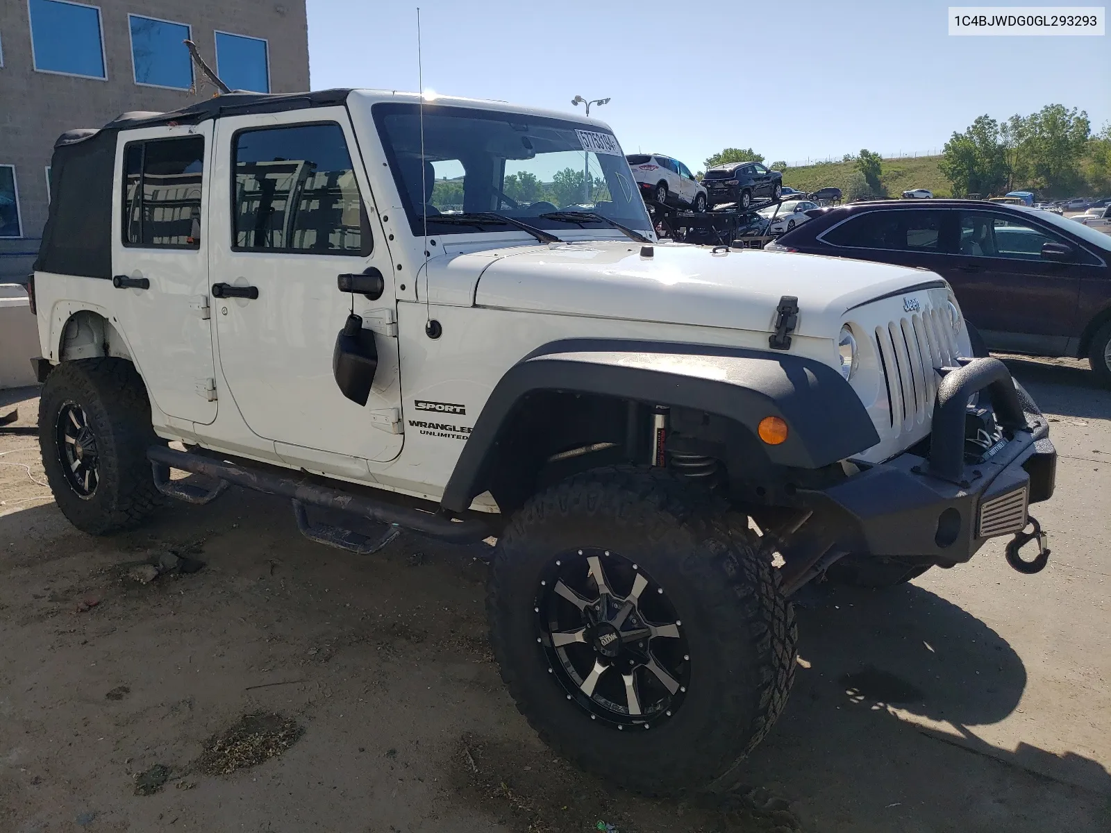 2016 Jeep Wrangler Unlimited Sport VIN: 1C4BJWDG0GL293293 Lot: 57753194