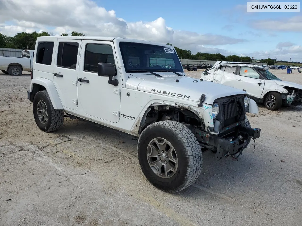 2016 Jeep Wrangler Unlimited Rubicon VIN: 1C4HJWFG6GL103620 Lot: 58671364