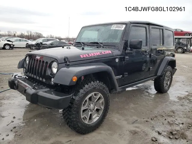 1C4BJWFG8GL102961 2016 Jeep Wrangler Unlimited Rubicon