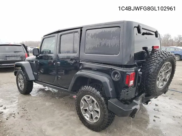 1C4BJWFG8GL102961 2016 Jeep Wrangler Unlimited Rubicon